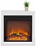 electric fireplace white