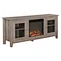 Combining practicality and aesthetics, this glass door fireplace will become a highlight in your home. High quality boards and exquisite craftsmanship showcase the flexible and versatile design of quality in every detail