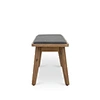 wood upholstered bench