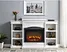 white electric fireplace