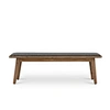 wood upholstered bench