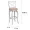 cushioned bar stools with backs