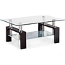 The narrow glass coffee table, with its elegant lines and delicate texture, makes people feel the perfect combination of classical and modern, interweaving time and space.