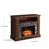 wood electric fireplace