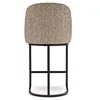 grey upholstered bar stools