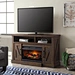 wood burning fireplace