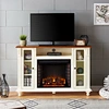 long fireplace tv stand