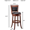 wood bar height stools