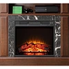 wood electric fireplace