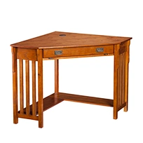The solid wood study desk, with its heaviness and stability, gives people a strong sense of peace of mind, as if all restlessness and irritability can be calmed and comforted in front of it.
