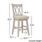 dark wood counter stools