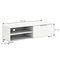 white tv stand