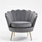 velvet high back armchair
