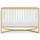 Let your child fall asleep peacefully in the embrace of nature, using our white and wood cot to bring unparalleled peace of mind and happiness to your family.