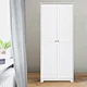 Make full use of space, let the white two door wardrobe shine with new vitality! We can customize a wardrobe with powerful storage capabilities according to your needs and space size, making your clothes and miscellaneous items clear at a glance