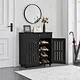 Reasonable space planning makes it easy to store this solid wood shoe storage. Not only does it have a beautiful appearance, but the internal space planning is also very reasonable. Whether it's high heels, sports shoes, boots, or slippers, they can all b