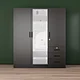 solid wood wardrobe with dressing table