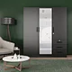 solid wood wardrobe with dressing table