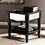 This modern coffee table with black and white combination has the dimensions of 42X22x20.5 inches  Its black and white color matching is classic and fashionable  and the simple design is very grand  It has smooth lines and is suitable for being placed in