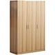 white solid wood wardrobe