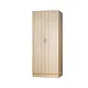 Crafted from premium solid wood with expert craftsmanship, this wardrobe features sturdy construction, timeless design, and sleek lines. Offering ample storage with smart compartments, it brings elegance and organization to your bedroom.