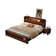 This bed offers soft support for rest. Fits bedroom spaces well, with a smooth surface that’s easy to make. Helps you unwind after a long day, keeping your sleep space warm.