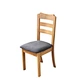 Crafted from high-quality solid wood, these dining chairs feature natural wood grain patterns that tell tales of time. Meticulously polished for a warm touch and designed with scientific mechanics, they offer both comfort and stability, adding a touch of
