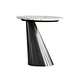 The stainless steel coffee table, with sharp metal lines outlining modern texture, features a sleek, easy-to-clean surface. Its rigid material contrasts warmly with daily life, offering stable load-bearing. Versatile for living rooms and studies, it adds
