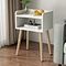 brass nightstand