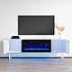 Factory Wholesale Modern Black/White fireplaces indoor fireplace tv stand with fireplace