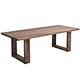 Rustic Farmhouse Style Rectangular Ultra Wooden Dinner Tables Large Kitchen Table