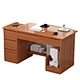 This office desk features a stylish design and is crafted from high-quality materials, ensuring sturdiness and durability. Its spacious desktop accommodates multiple devices, while the hidden storage design neatly organizes clutter, creating a tidy and ef