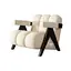 Modern velvet sofa recliner.