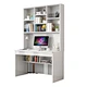 This solid wood computer desk is crafted from premium logs, boasting delicate and natural wood grains. With a sturdy frame and smart compartments, it offers a spacious surface and organized storage, creating a cozy spot for work and study.