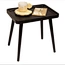 This dark brown coffee table is crafted from selected high-quality wood with delicate natural textures. Its square shape and rounded edges exude both stability and softness, adding a classic elegance to your living room.