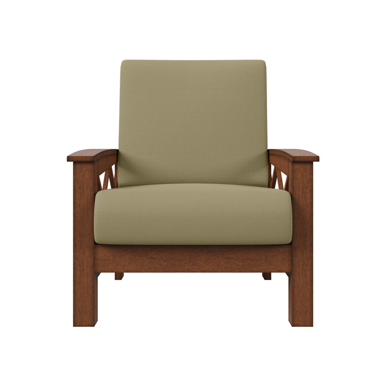 classic living room arm chair front view