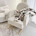 he light and graceful posture of the extra wide rocking chair chair makes people feel light and graceful, as if all the heavy pressure has been released, leaving only a light and comfortable body.