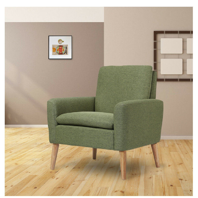 Solid wood frame and chair leg detail