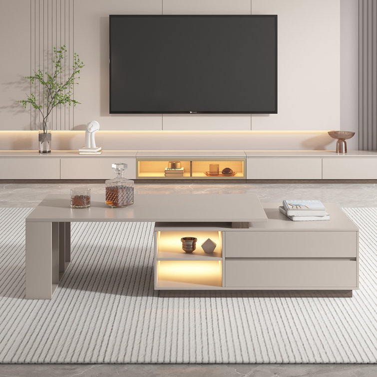 Solid wood frame and marble surface detail