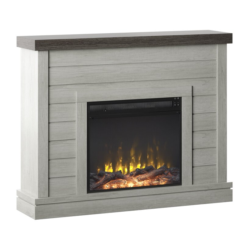 Fireplace in cozy living room