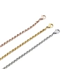 With lobster clasp and jump ring