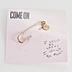 custom safety pin with charm