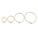 18K Gold Earrings Hoop
