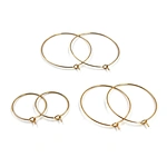 18K Gold Earrings Hoop