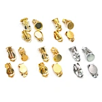 Stainless Steel Clip on Earring Cabochon Setting