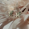 letter earrings