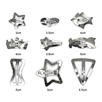 Silver Teardrop Hair Clips