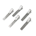 Silver Setting Section Metal Hair Clip
