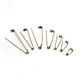brass safety pin for emblem