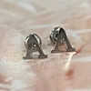 letter earrings